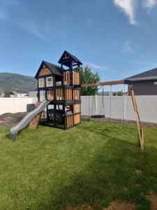 Playground In Yard Assebled